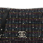 Tweed Small Messenger Flap Navy