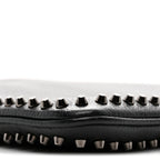 Calfskin Studded Loubiposh Clutch Black