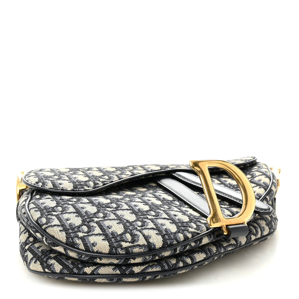 Oblique Saddle Bag Blue