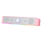 RGB Desktop Soundbar - 2.0 Channel Computer Speaker with Dynamic RGB Audio Effects