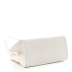 Vegan Leather Small Shopping Bag White