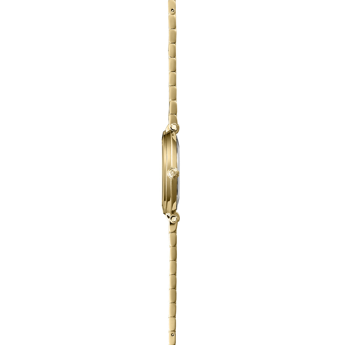 Herbelin Newport Slim Ladies White Mother of Pearl Gold Watch