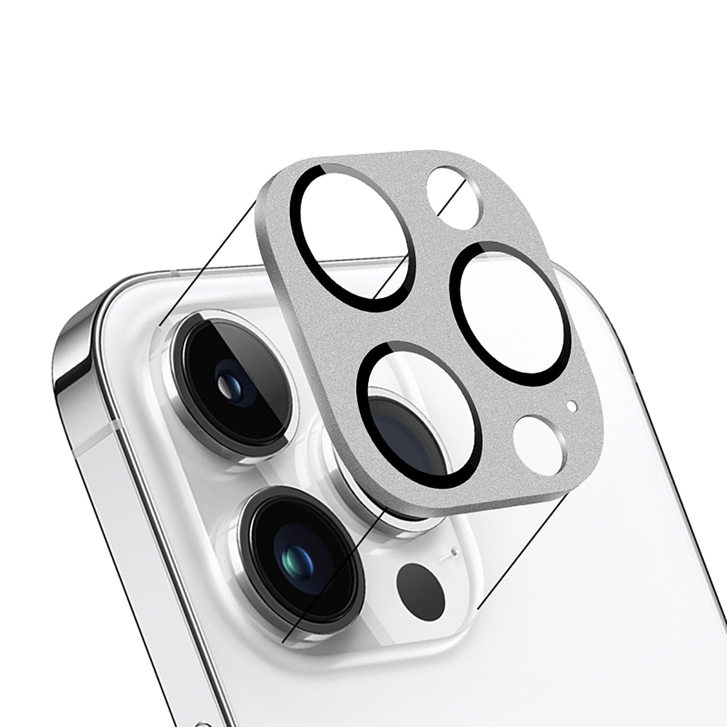 SAHARA - ZeroDamage HD Flexible Glass Camera Lens Protector (2-Pack) - iPhone 14 Pro and Pro Max