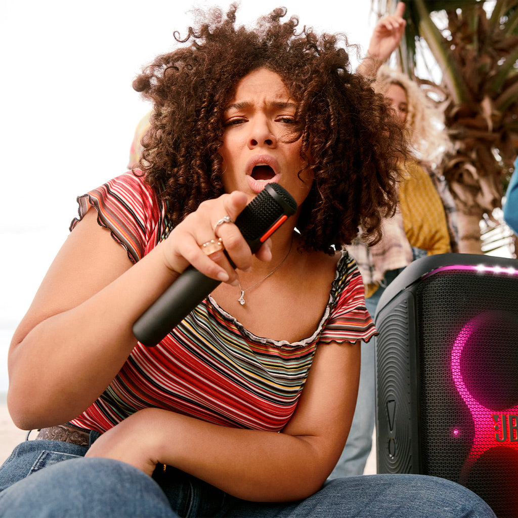 JBL JBL Encore Essential 2 Portable Party Speaker Bundle with Wireless Microphone System (Black)