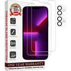 Entronix Clear Screen Protector & Camera Lens Protector Compatible with iPhone 11 - 4-Piece Combo