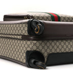 GG Supreme Monogram Web Medium Savoy Trolley Beige Ebony