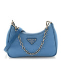 Tessuto Nylon Saffiano Mini Re-Edition 2000 Shoulder Bag Pervinca