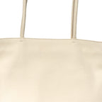 Grained Calfskin Medium Portfolio Tote Ivory