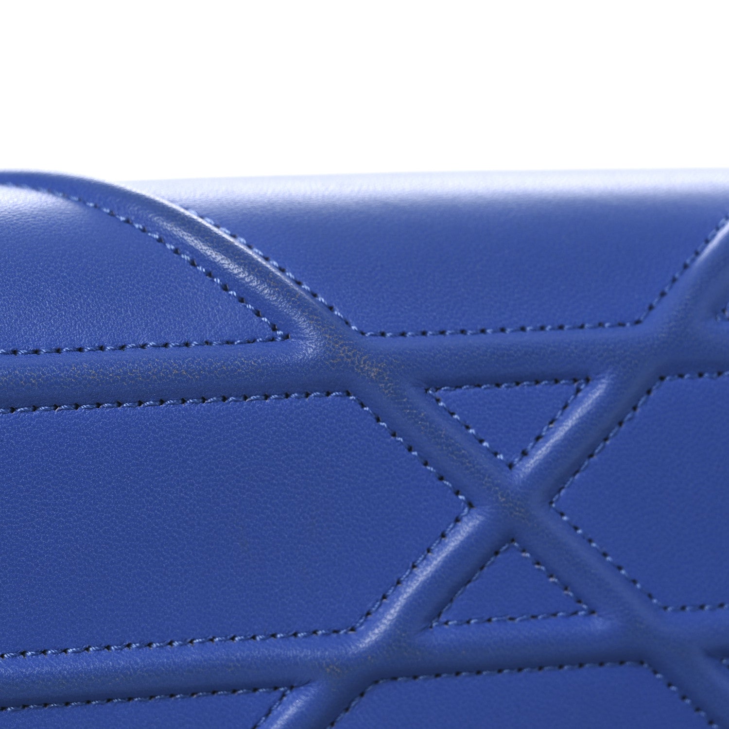 Smooth Calfskin Medium Diorama Flap Bag Blue