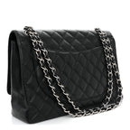 Caviar Maxi Single Flap Black