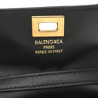 Natural Smooth Calfskin Nano Rodeo Top Handle Handbag Black