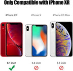 Entronix Case Compatible with iPhone XR - [Hard Back] Glitter Clear