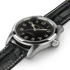 Khaki Field Murph Auto | 42mm, Leather Stap, Black Dial