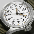 Khaki Field Mechanical | 38mm, Steel, Green NATO Strap