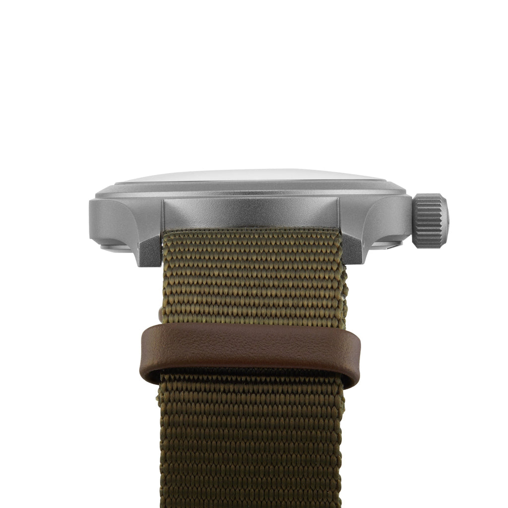 Khaki Field Mechanical | 38mm, Steel, Green NATO Strap