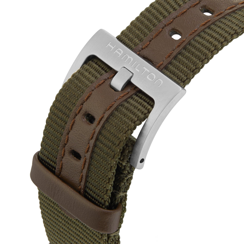 Khaki Field Mechanical | 38mm, Steel, Green NATO Strap