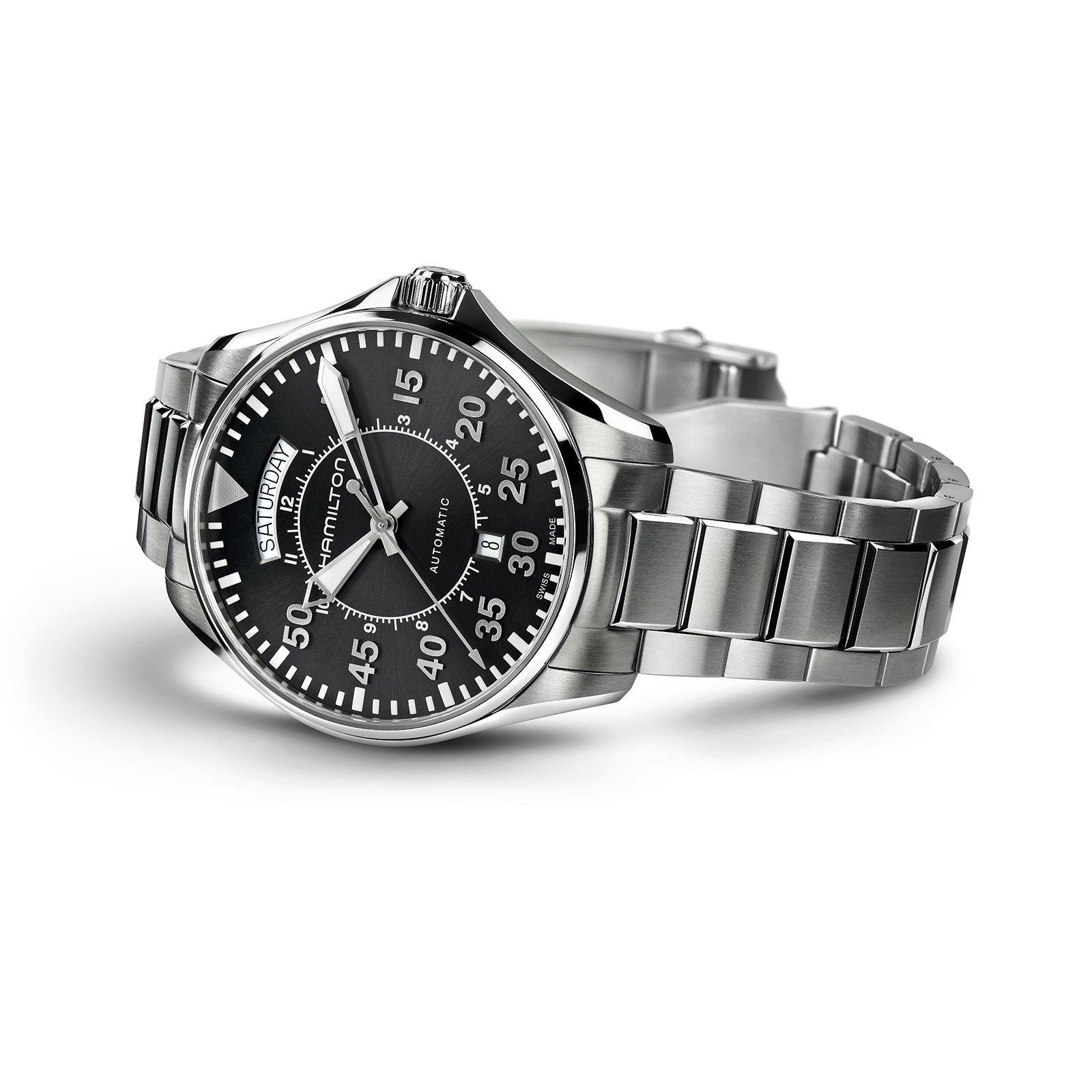 Khaki Aviation Pilot Day Date Auto