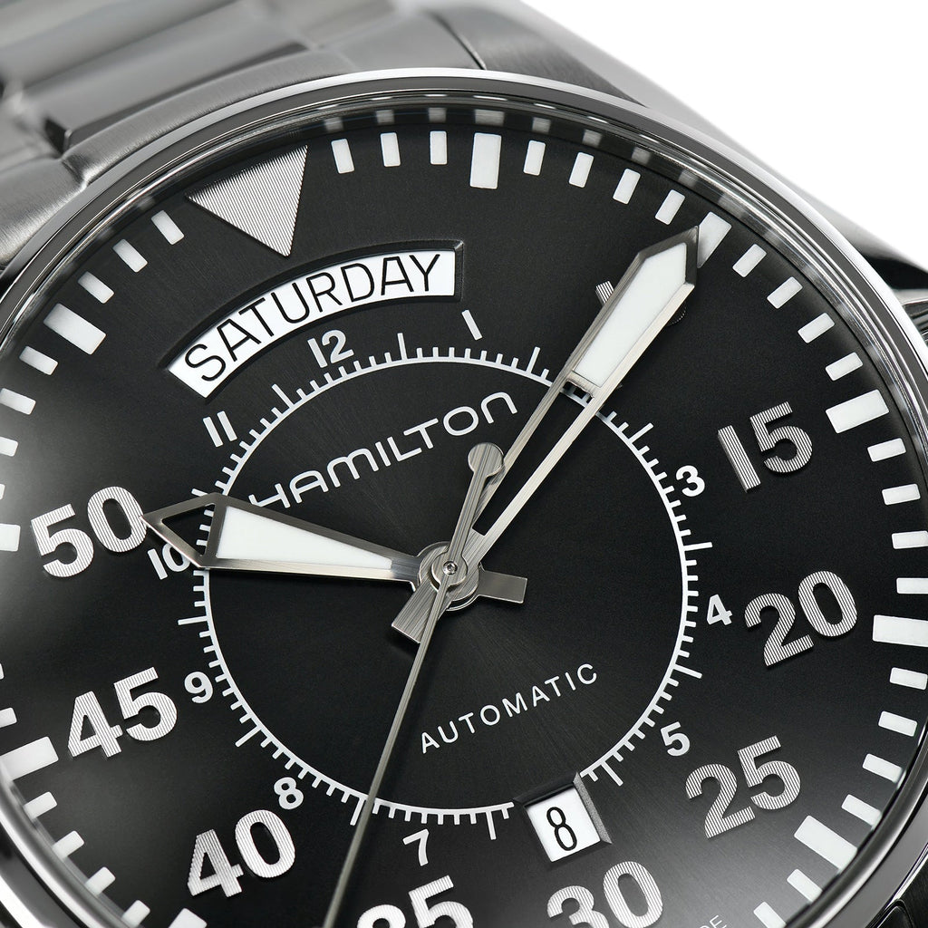 Khaki Aviation Pilot Day Date Auto