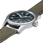 Khaki Field Mechanical | 38mm, Handwinding, Steel, Canvas