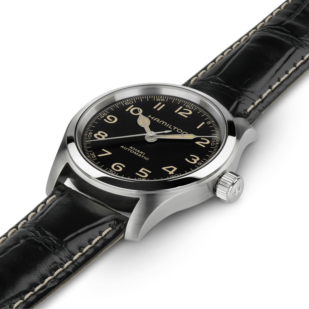 Khaki Field Murph 38mm | 38mm, Leather, Black Dial