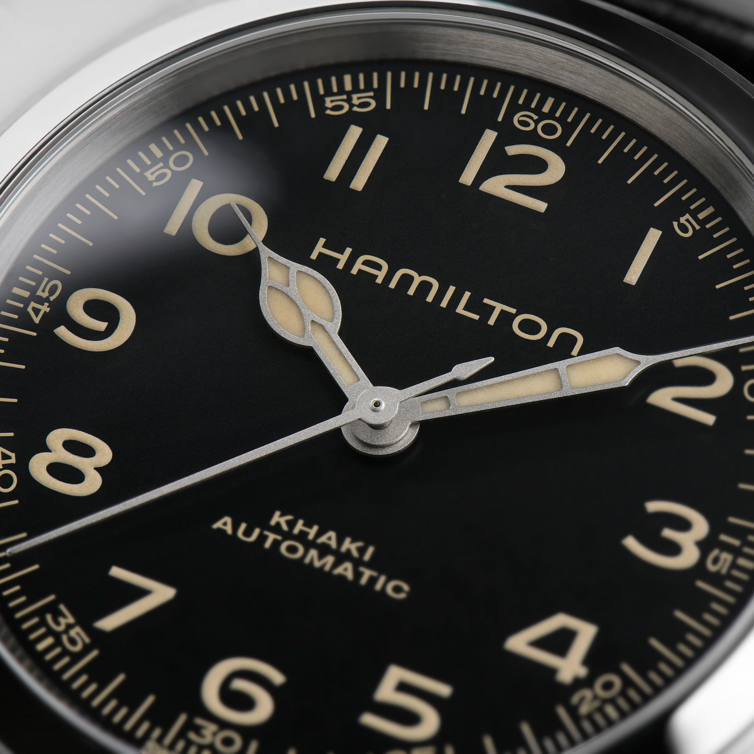 Khaki Field Murph 38mm | 38mm, Leather, Black Dial