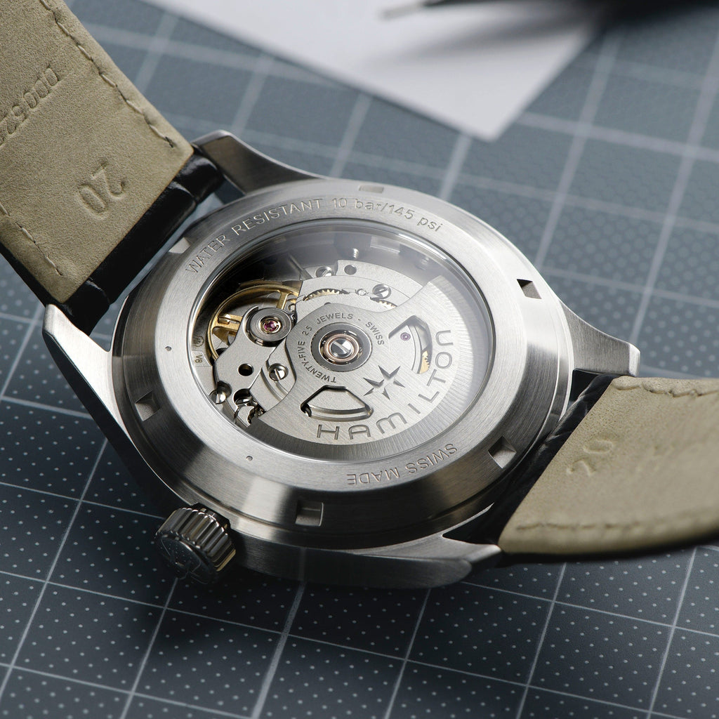 Khaki Field Murph 38mm | 38mm, Leather, Black Dial