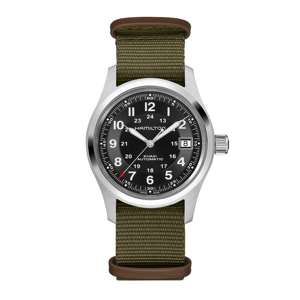 Hamilton x Call of Duty Black Ops 7 | 38mm, Green Fabric Strap, Black Dial