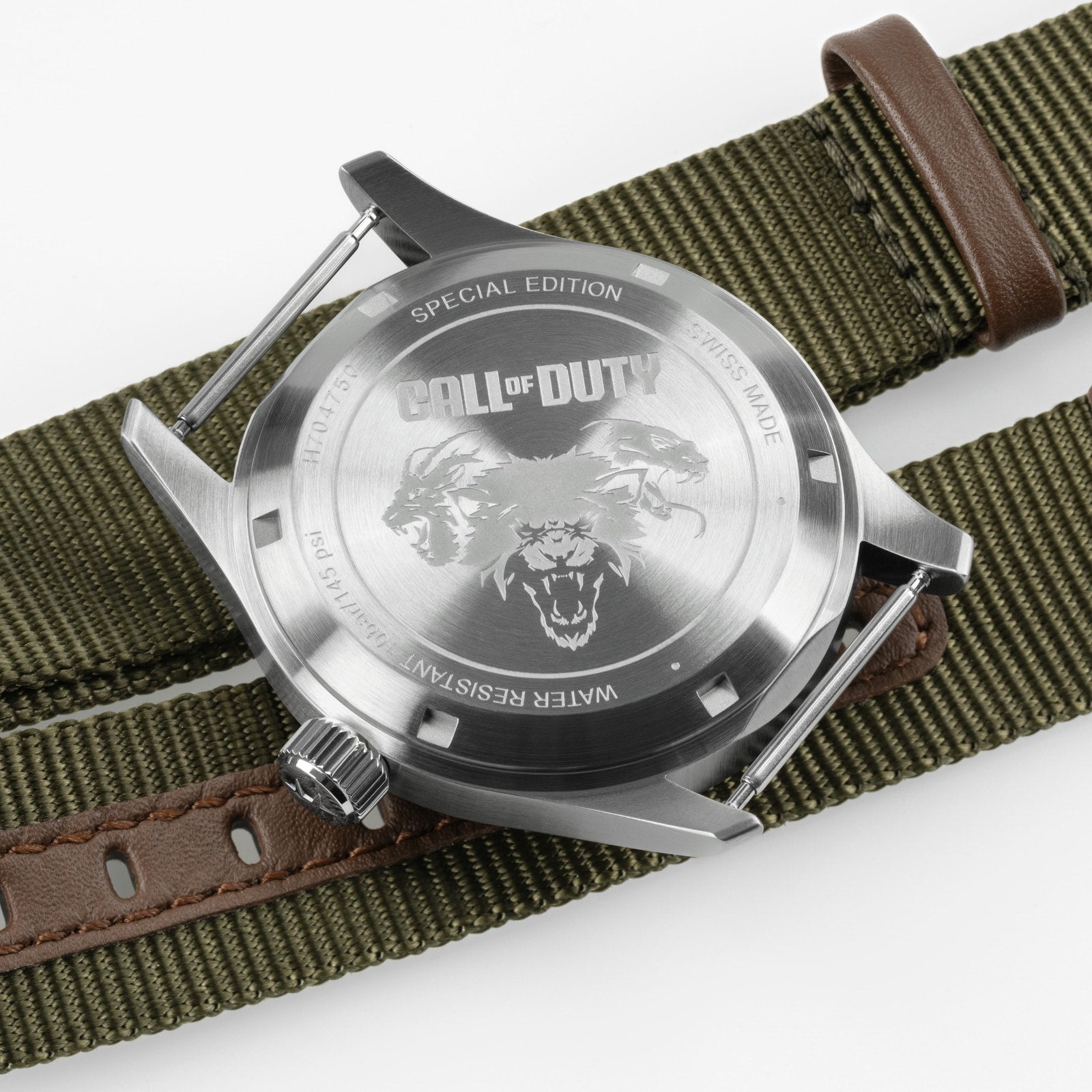 Hamilton x Call of Duty Black Ops 7 | 38mm, Green Fabric Strap, Black Dial