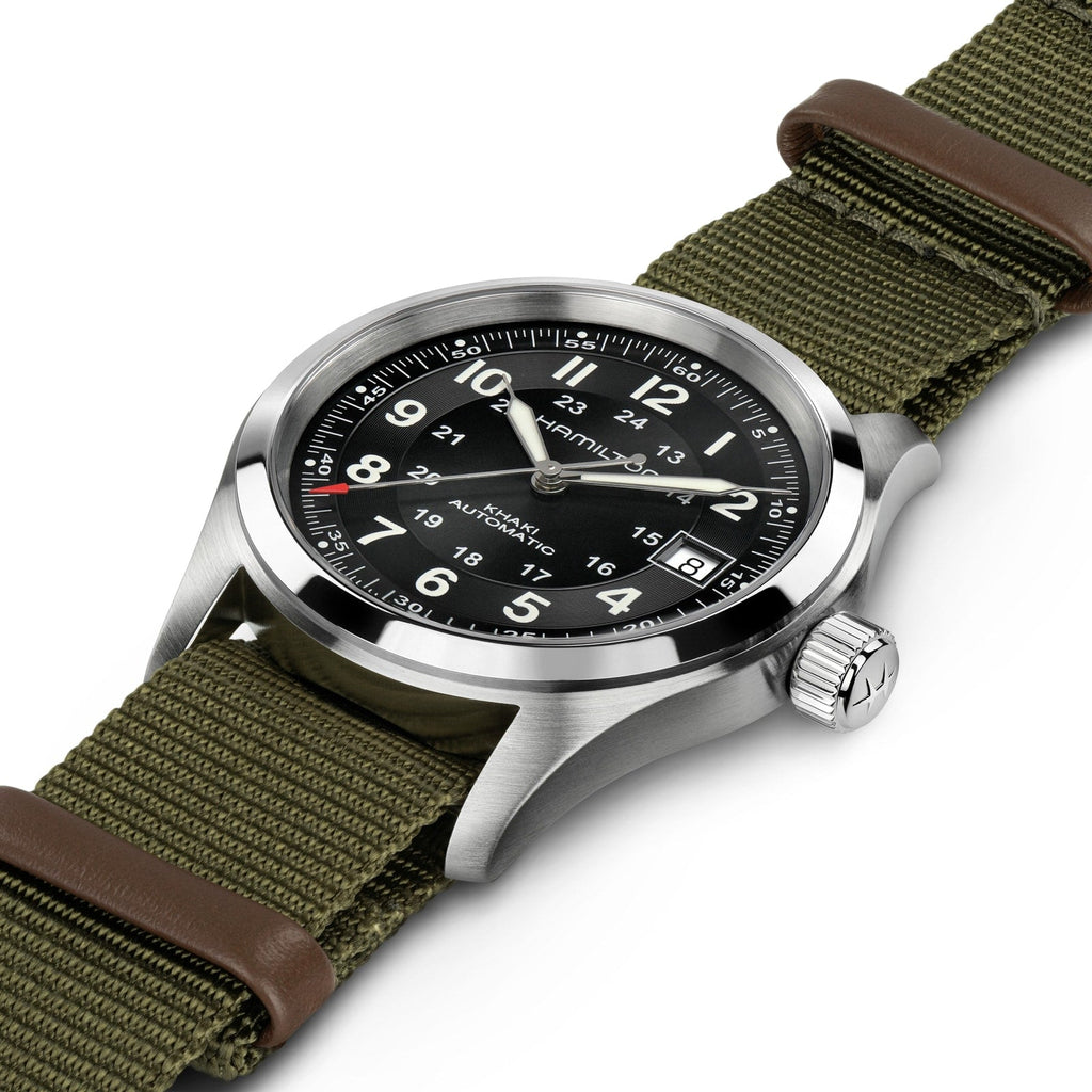 Hamilton x Call of Duty Black Ops 7 | 38mm, Green Fabric Strap, Black Dial