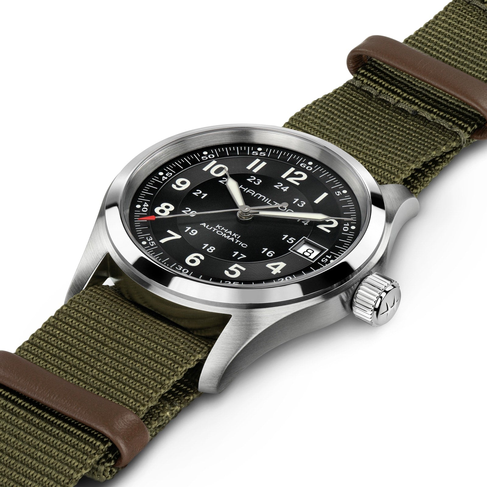 Hamilton x Call of Duty Black Ops 7 | 38mm, Green Fabric Strap, Black Dial