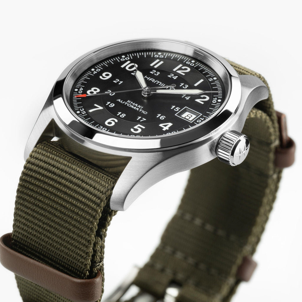 Hamilton x Call of Duty Black Ops 7 | 38mm, Green Fabric Strap, Black Dial