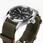 Hamilton x Call of Duty Black Ops 7 | 38mm, Green Fabric Strap, Black Dial