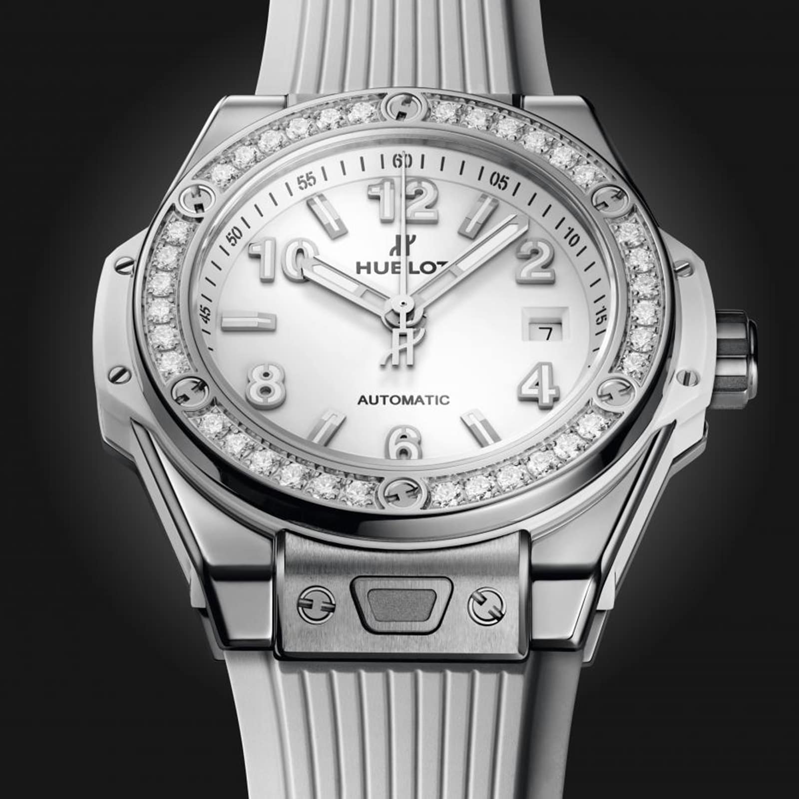 Big Bang One Click Steel White Diamonds