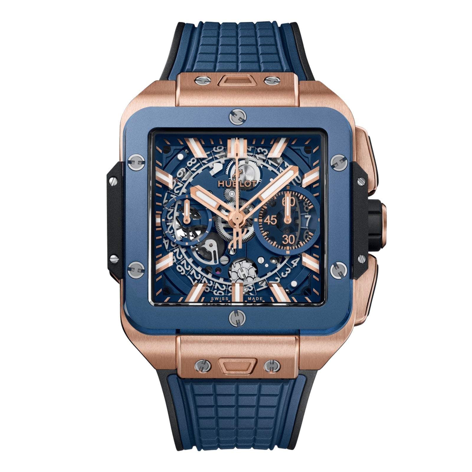 Square Bang Unico King Gold Blue Ceramic