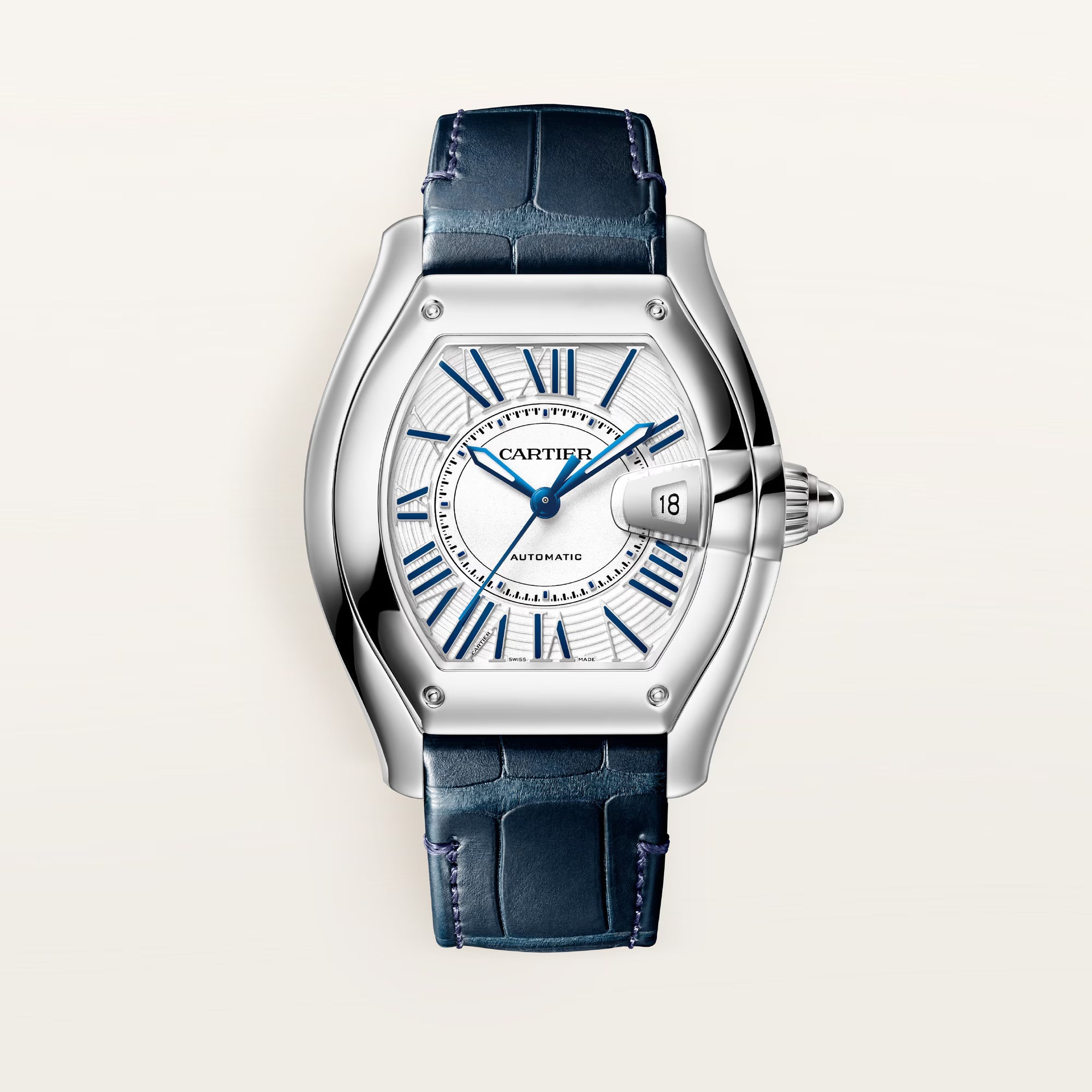Roadster Large Model | 39mm, Stainless Steel, Silver Dial