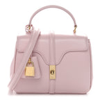 Satinated Calfskin Mini 16 Top Handle Bag Pastel Pink