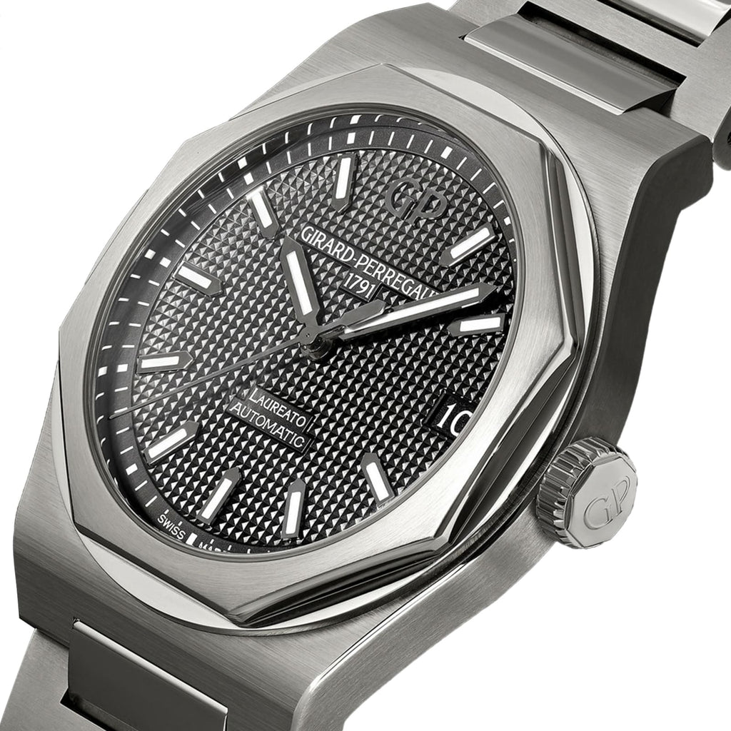 Laureato 42 | 42mm, Stainless Steel, Black Dial