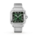 Santos de Cartier Large Model | 40mm, Stainless Steel, Green Dial