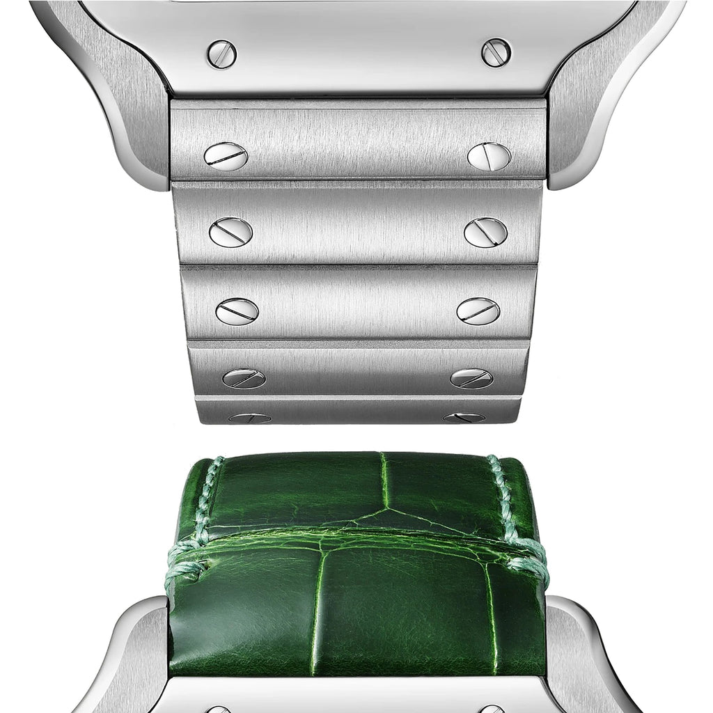 Santos de Cartier Large Model | 40mm, Stainless Steel, Green Dial