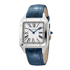 Santos-Dumont Large Model | 31mm, Alligator Leather, Silver Dial