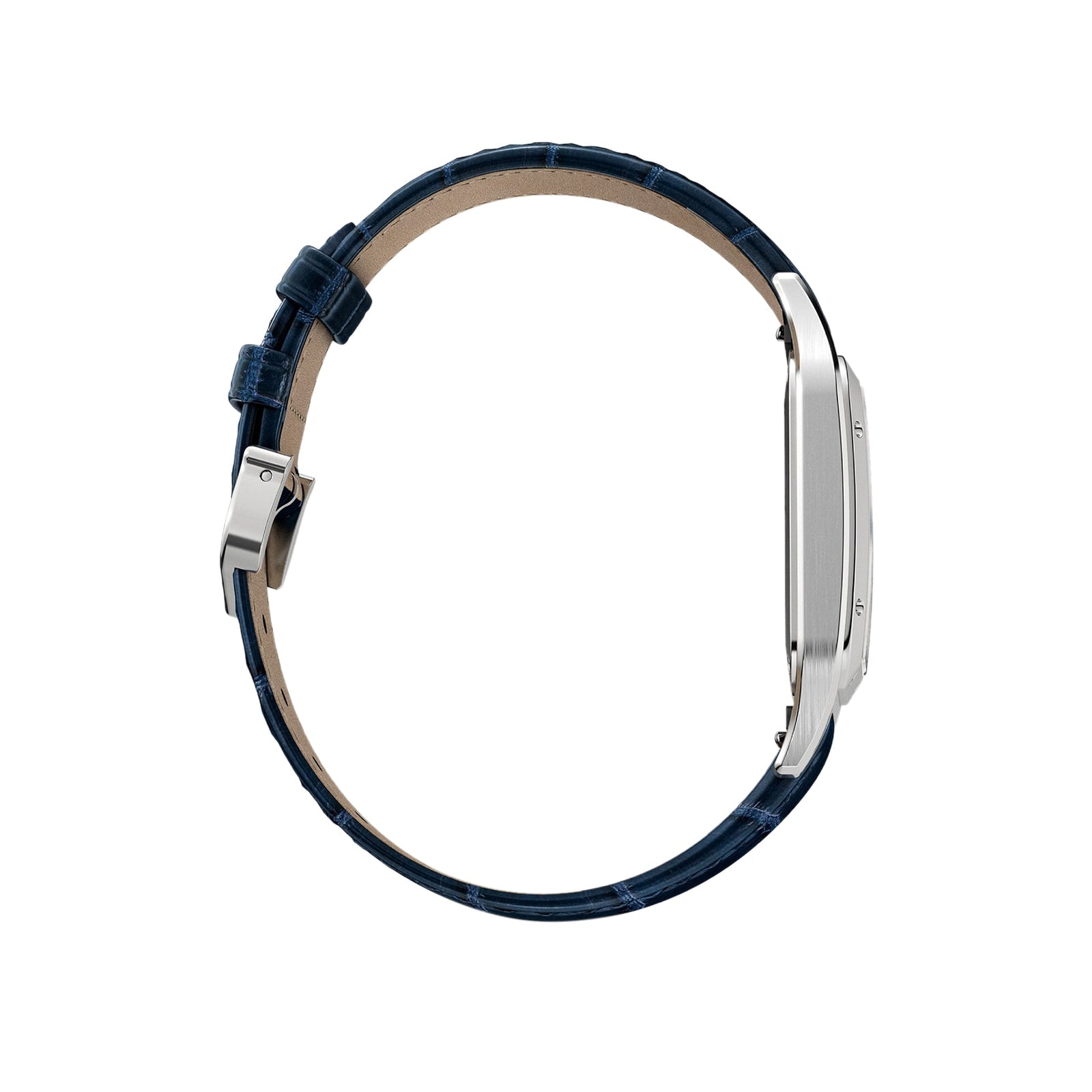 Santos-Dumont Large Model | 31mm, Alligator Leather, Silver Dial