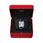 Santos-Dumont | 27mm, Stainless Steel, Alligator Leather, Silver Dial