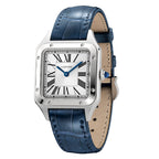 Santos-Dumont | 27mm, Stainless Steel, Alligator Leather, Silver Dial