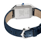Santos-Dumont | 27mm, Stainless Steel, Alligator Leather, Silver Dial