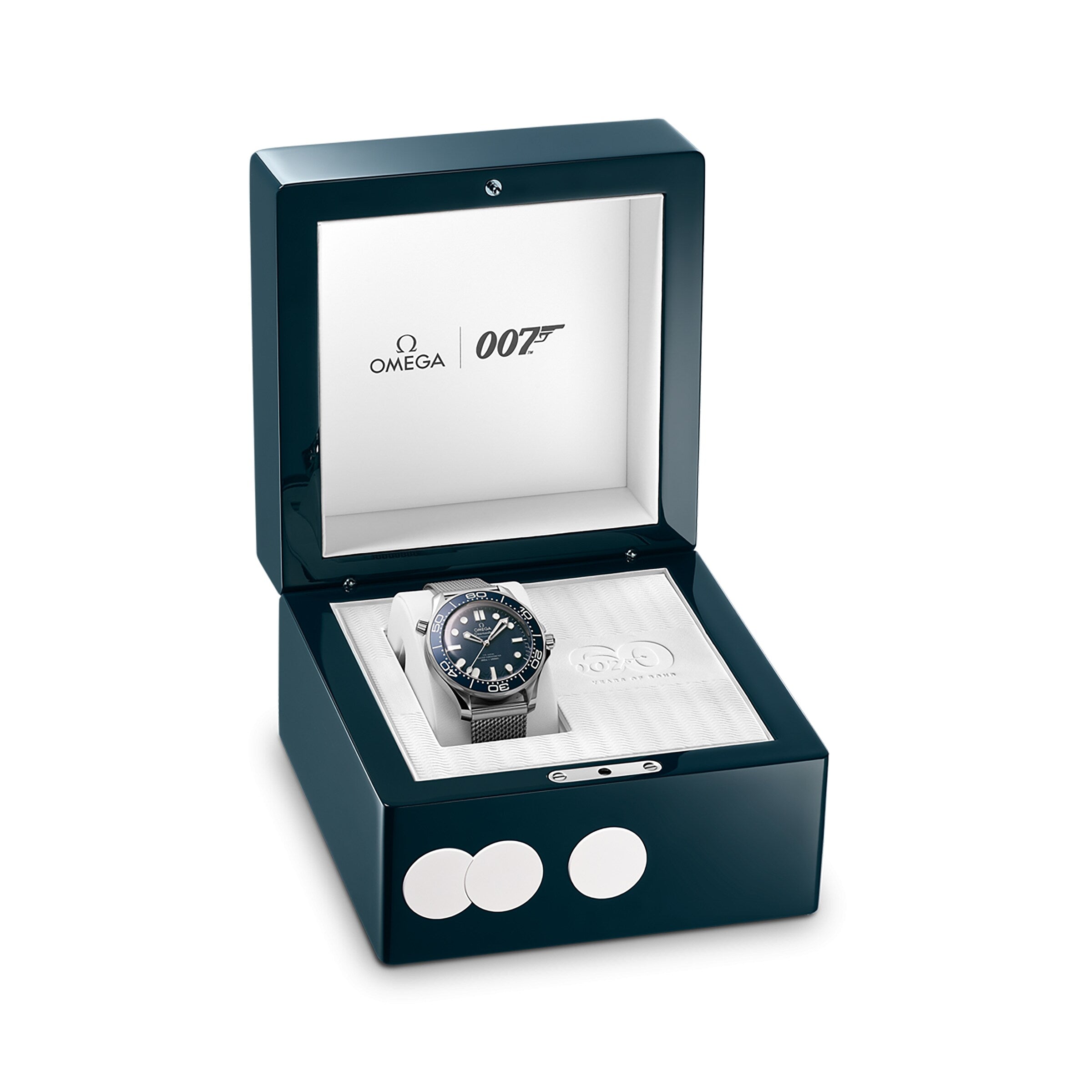 Seamaster Diver 300M James Bond 007 60th Anniversary | 42mm, Stainless Steel, Blue Dial
