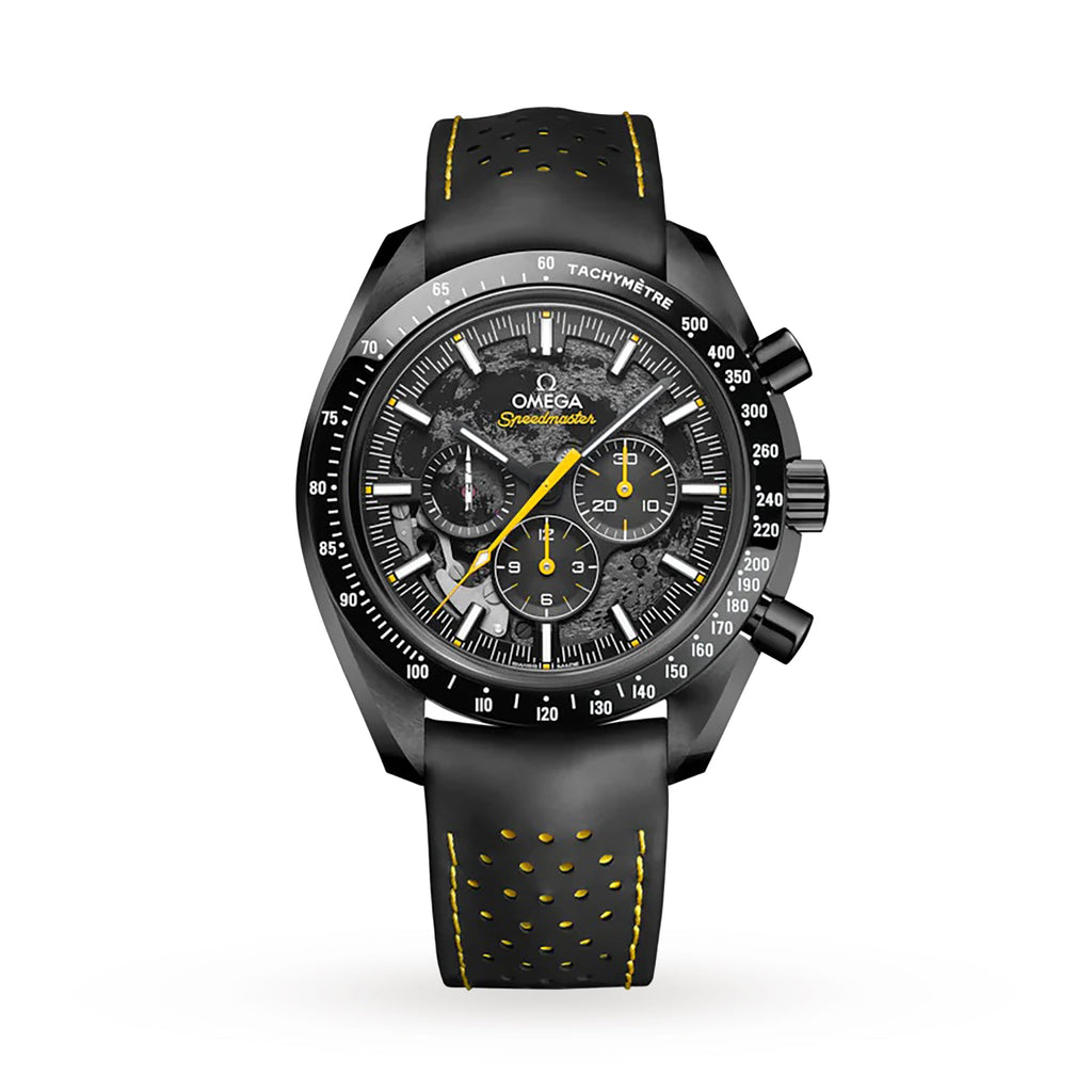 Speedmaster Moonwatch Apollo 8 Dark Side Of The Moon | 44mm, Rubber, Black Dial