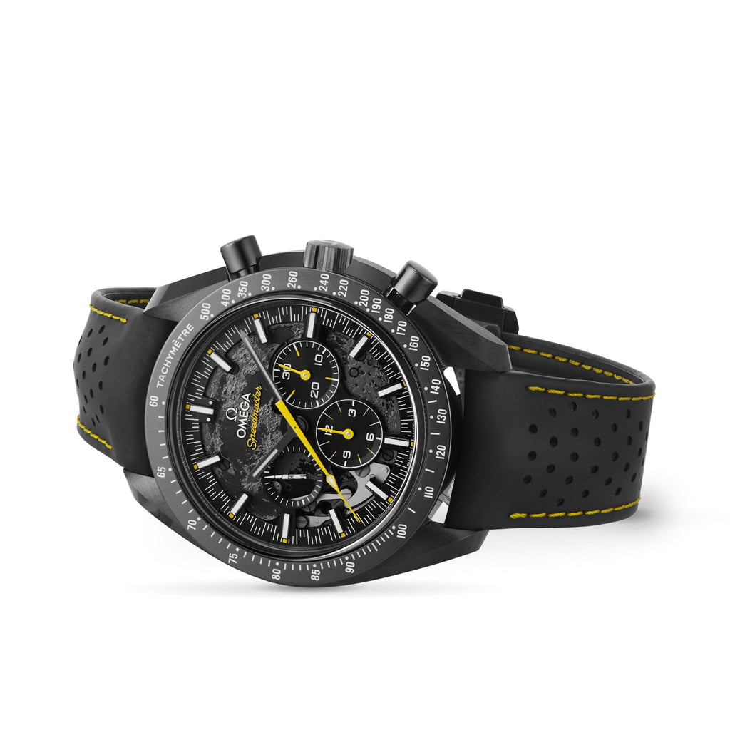 Speedmaster Moonwatch Apollo 8 Dark Side Of The Moon | 44mm, Rubber, Black Dial