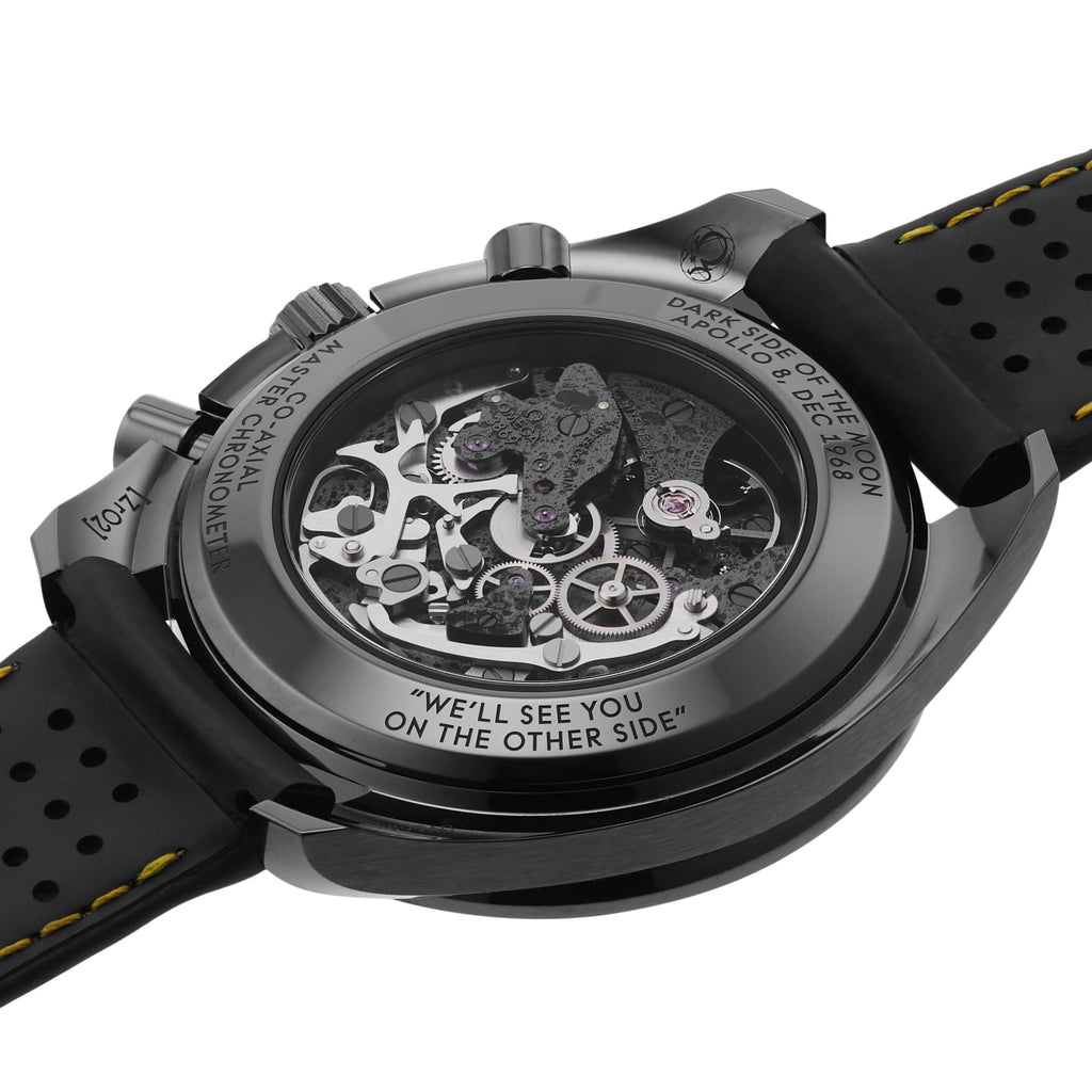 Speedmaster Moonwatch Apollo 8 Dark Side Of The Moon | 44mm, Rubber, Black Dial