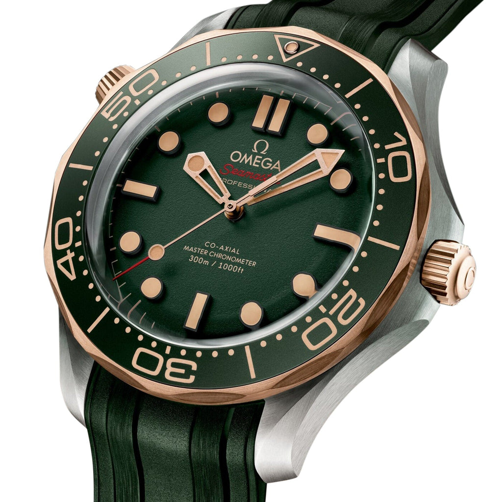 Seamaster Diver 300M | 42mm, Green Rubber Strap, Green Dial