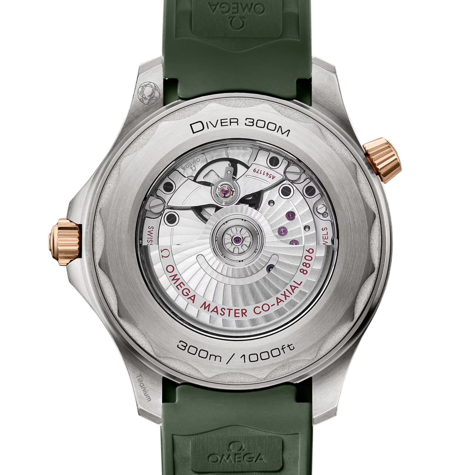 Seamaster Diver 300M | 42mm, Green Rubber Strap, Green Dial